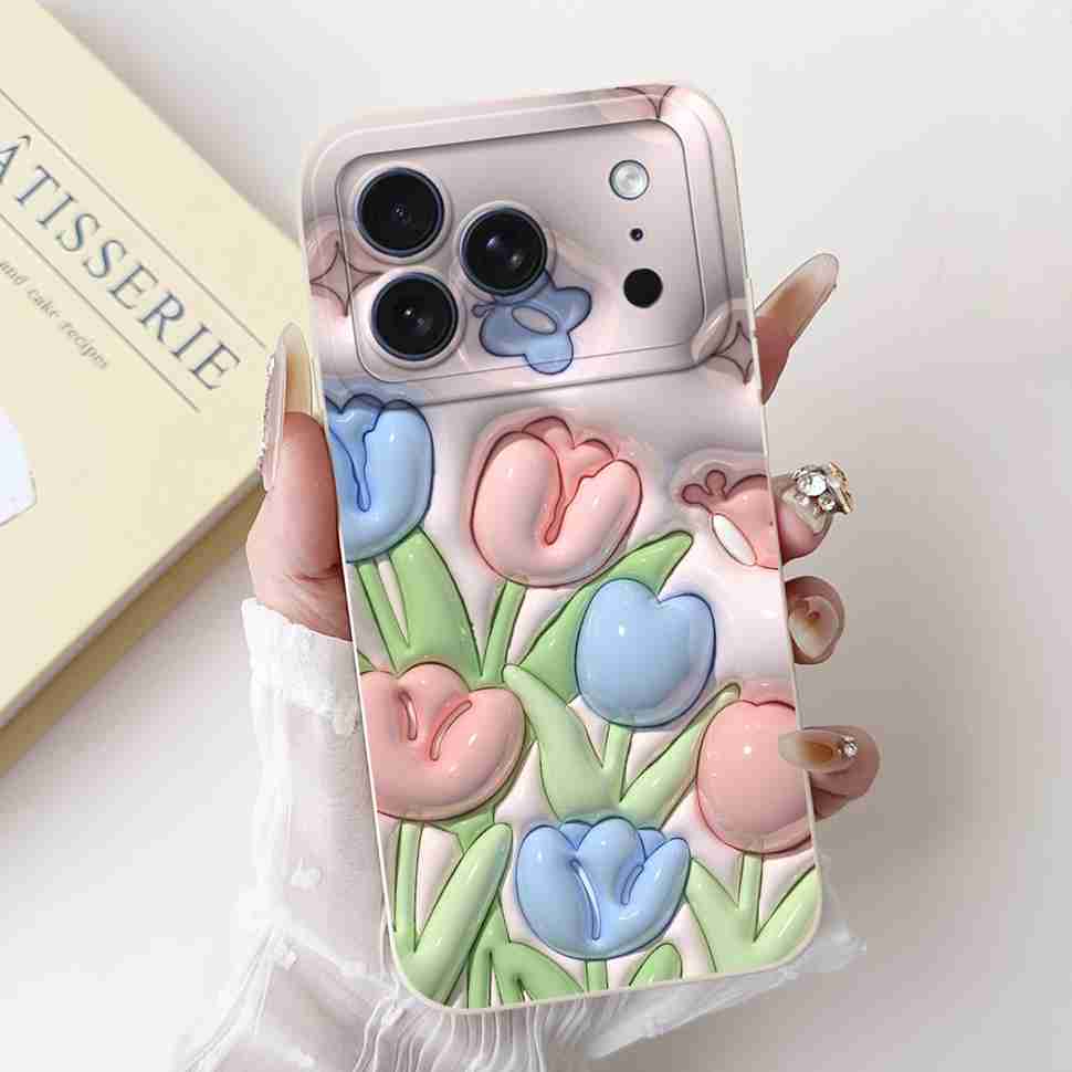 For Apple iPhone 17 Pro Max Case Luxury Painted Back Cover 6.56'' Silicone Soft Phone Case For iPhone17 iPhone 17 Pro Max Bumper