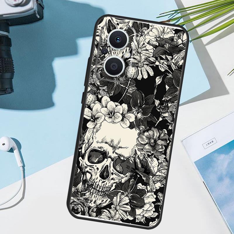 

Horror Skull Gothic Cover For OPPO Reno 14 F 13F 12F 11F 10 11 12 13 Pro 7 8 Lite OPPO Find X9 X5 X6 X8 Pro Case OPPO Find X6 Pro