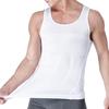 Mænd Slankende Kropsformende Korset Vest O-hals Ærmeløs Kompression Mave Mavekontrol Slanke Toppe Taljeformende Undertøj Sportsvest
