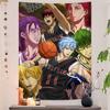 Japanese Anime Kuroko No Basket Colorful Tapestry Wall Hanging Hanging Tarot Hippie Wall Rugs Dorm Wall Art Decor