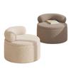 Lamb Wool Shoe Changing Sofa Swivel Wheel Swivel Wheel Stool Swivel Wheel Seating  for Home Use