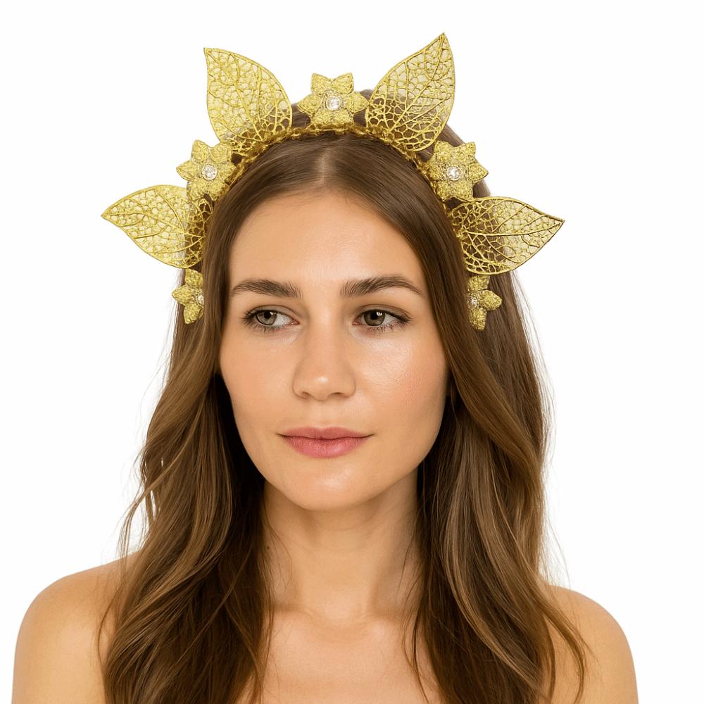Rhinestone Women Hairband Sun Traditional Festival Hair Hoop  Lolita Accessory