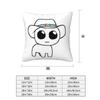 TBH Autism Creature Meme Yippee Square Pillowcase Pillow Cover Cushion Zip Decorative Comfort Throw Pillow for Home Car