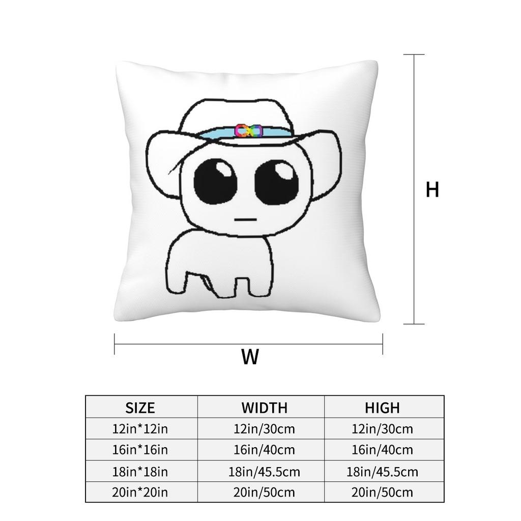 TBH Autism Creature Meme Yippee Square Pillowcase Pillow Cover Cushion Zip Decorative Comfort Throw Pillow for Home Car