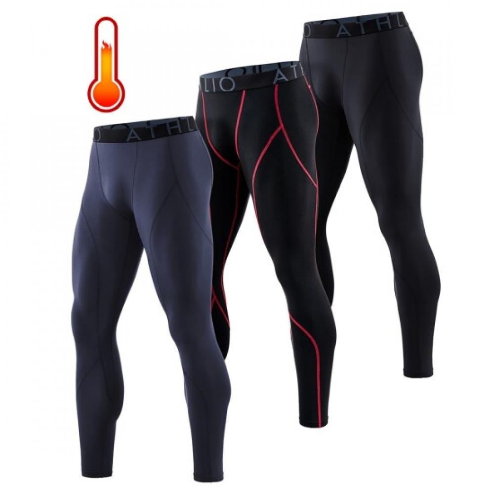 Tesla Athlio Brushed Underlayer Long Pants 3 Pack Ao Lyp43