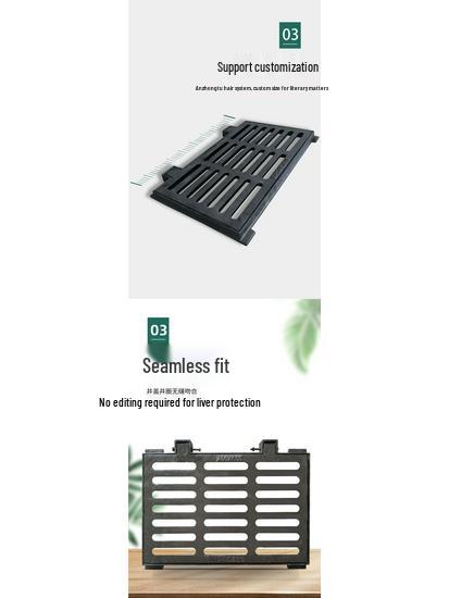 Heavy Duty Ductile Iron Rectangular Manhole Cover Set for Rainwater Wells