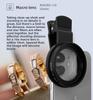 52mm Smartphone Use Camera Lens 3-In-1 Set Macro 10X Filter 8 Star Lines CPL Polarizing Filters