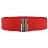 Fashion Metal Buckle Women Elastic Band Waist Defining Solid Color Stretch Waistband Comfortable Waist Corset Ladies Female