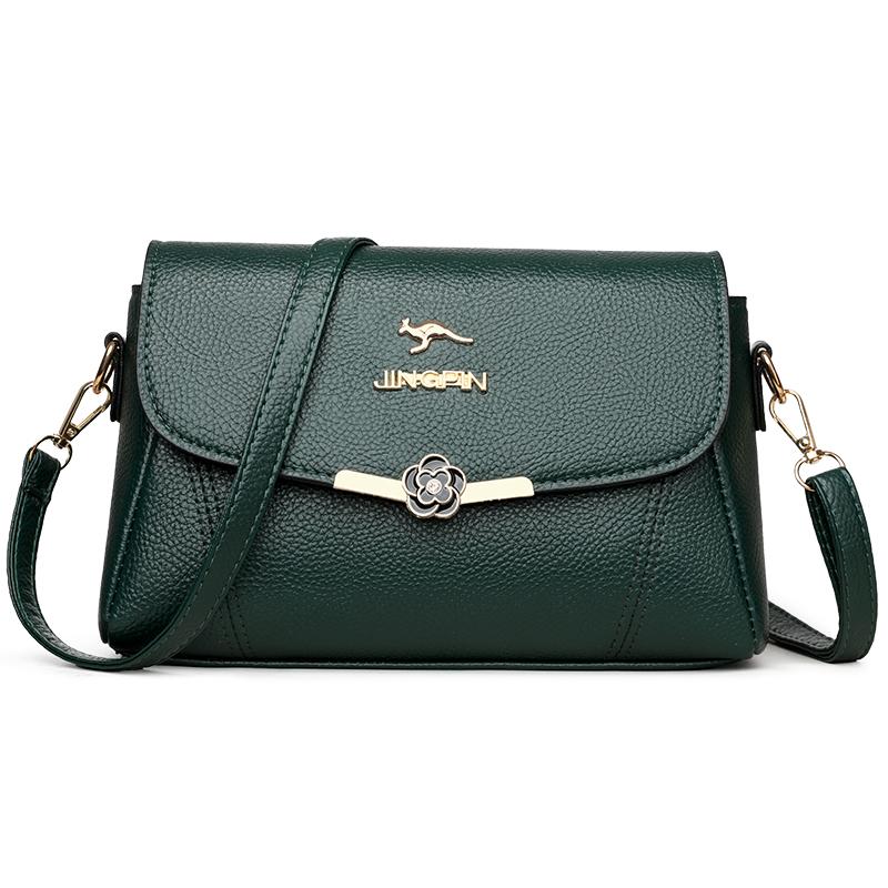 Solid Color High Quality PU Leather Small Shoulder Bagsfor Women New Messenger Bags with  Crossbody Bag