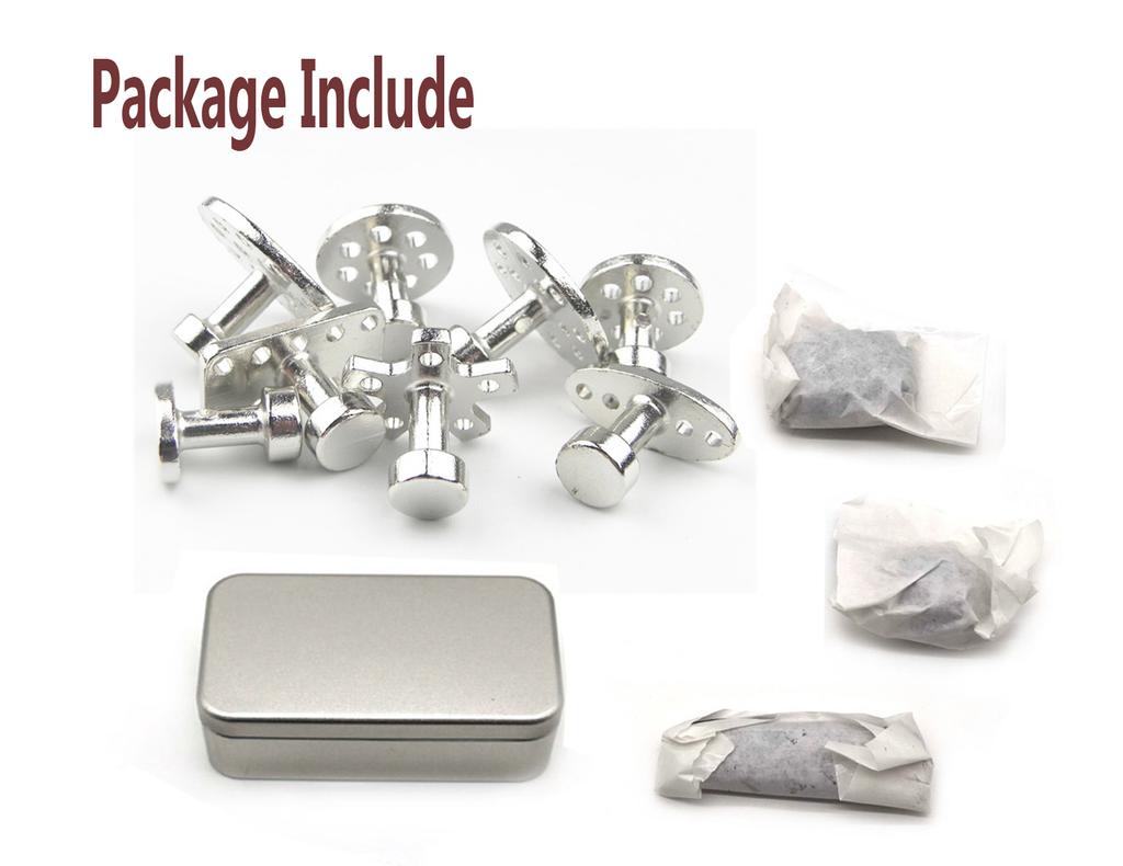 11PCS Car Body Paintless Dent Repair Tool Dent Repair Bump Dent Repair Zinc Alloy Glue Puller TabsCold Glue Boxed Cold Glue Metal