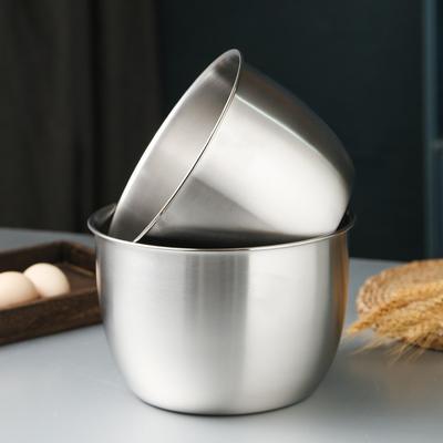 Kitchen 304 Stainless Steel Mixing Bowl Deep Design Anti-flying Cooking Baking Cake Bread Salad