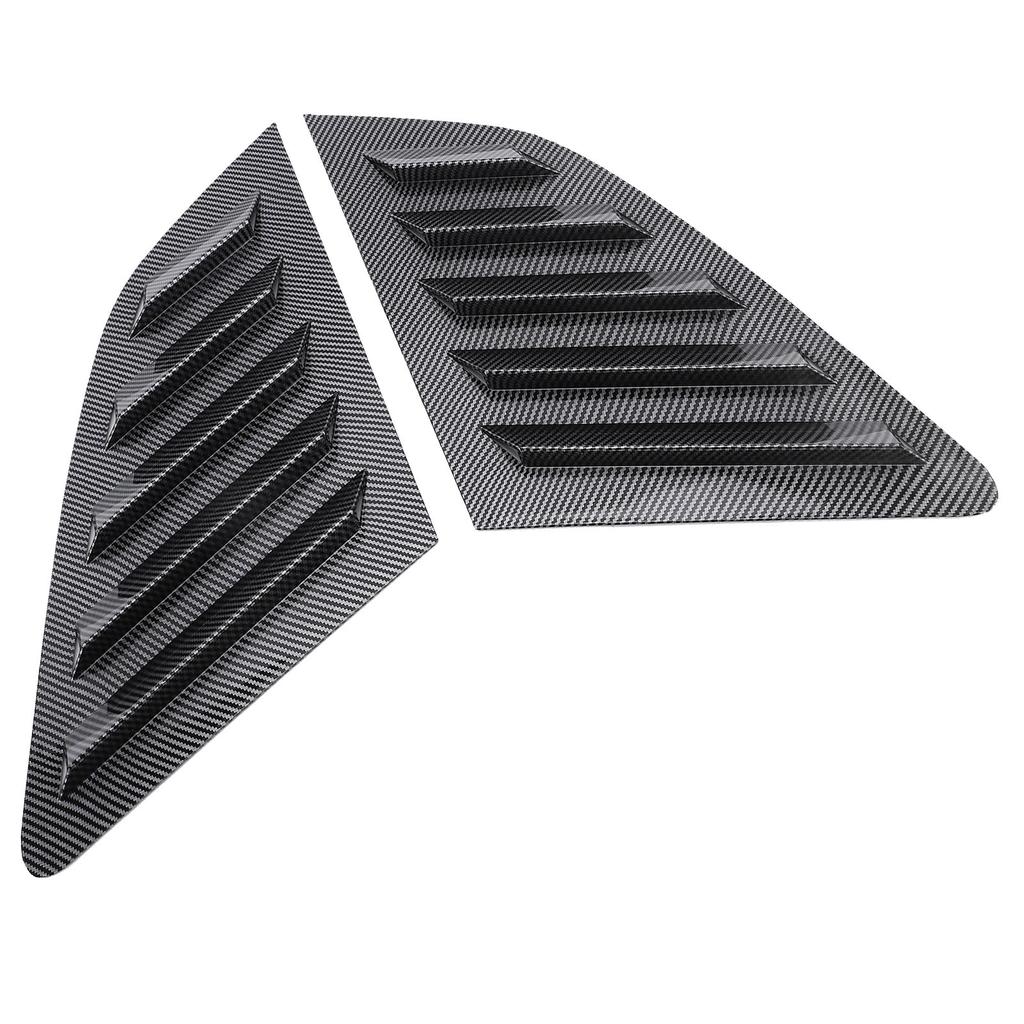2Pcs Rear Side Window Louver Cover Left Right Rear Window   Vent Scoop Shutter Cover Blind Replacement for 8V Hatchback 2014-2020