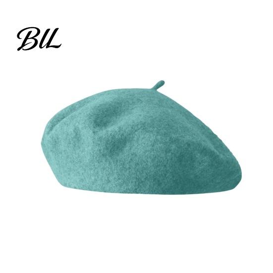 Solid Color Wool Hat Women French Beret Hat, Blend Artist Retro Literary Street Photography Cap Painter Cap, Cozy for Autumn Winter Vintage Style