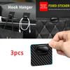 Car Hooks Hanger Interior Accessories Bag Holder Foot Floor Mat Fixing Sticker