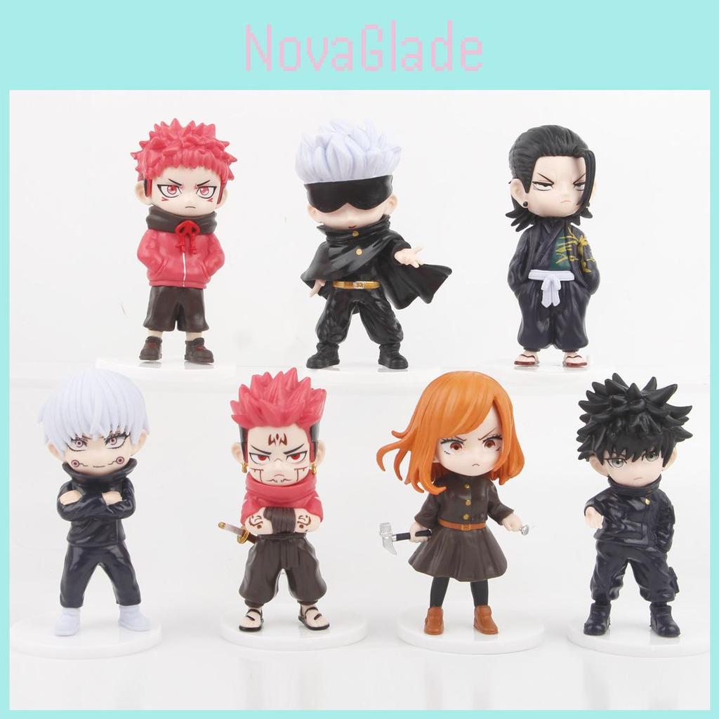 Cool And Stylish Jujutsu Kaisen Figure Set Featuring Sukuna Itadori And Fushiguro Collectible Toys