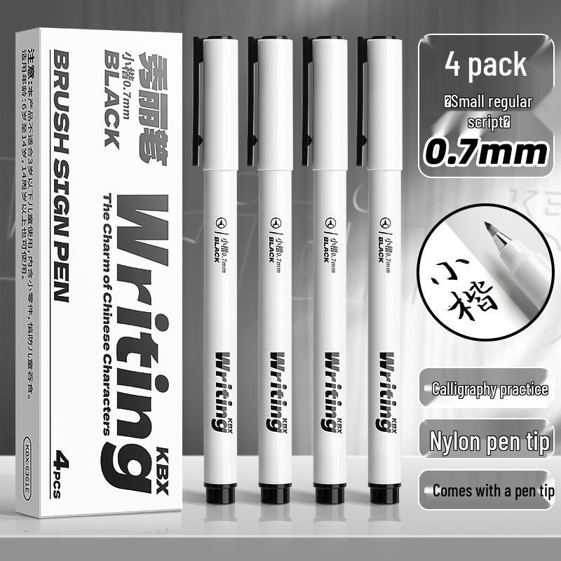 Elegant Calligraphy Brush Pen - Student & Adult Beginner, Fountain Pen Style with Soft Tip for Regular Script
