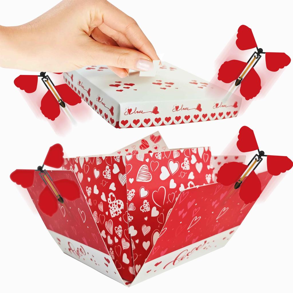 Flying Butterfly Explosion Gift Box Surprise Butterfly Box Christmas Greeting Cake Box Festival Gift Box