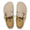 Birkenstock Boston Big Buckle Clog Nubuck Regular EU40 Sandals, Leather, Width, Beige, Unisex, 1028003, Sandcastle, (26.0cm)