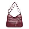 Mother Bag Large Capacity Shoulder Crossbody Bag Women's Multi-Layer Soft Leather Bag