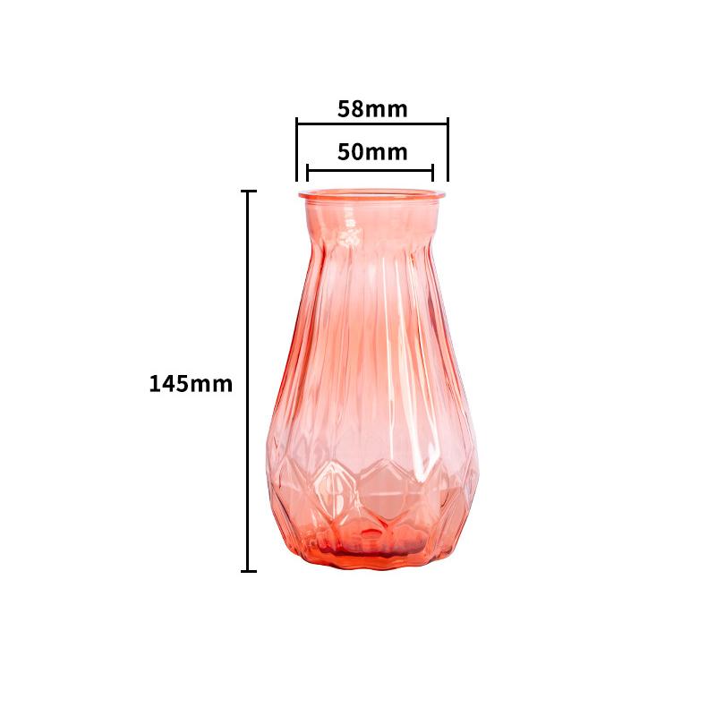1 Pcs Creative Transparent Plastic Flower Vase Hydroponic Vase Living Room Desktop Decoration Wedding Centerpiece Arrangement