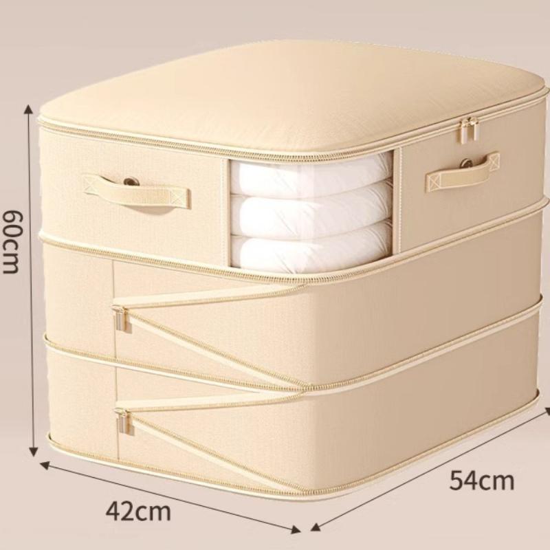 

Большой Вместимости Негабаритный Портативный Компрессионный Мешок для Хранения, Подходит для Одежды, Одеял, Подушек, Пуховых Одеял, Органайзер для Экономии Места 54*42*60cm бежевый