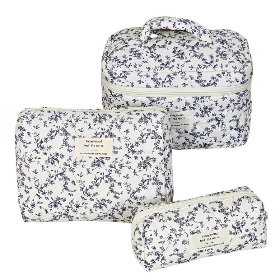 Lekka Etui Kosmetyczne Podróżne z Nadrukiem - Portmonetka o Dużej Pojemności i Przechowywanie Pędzli