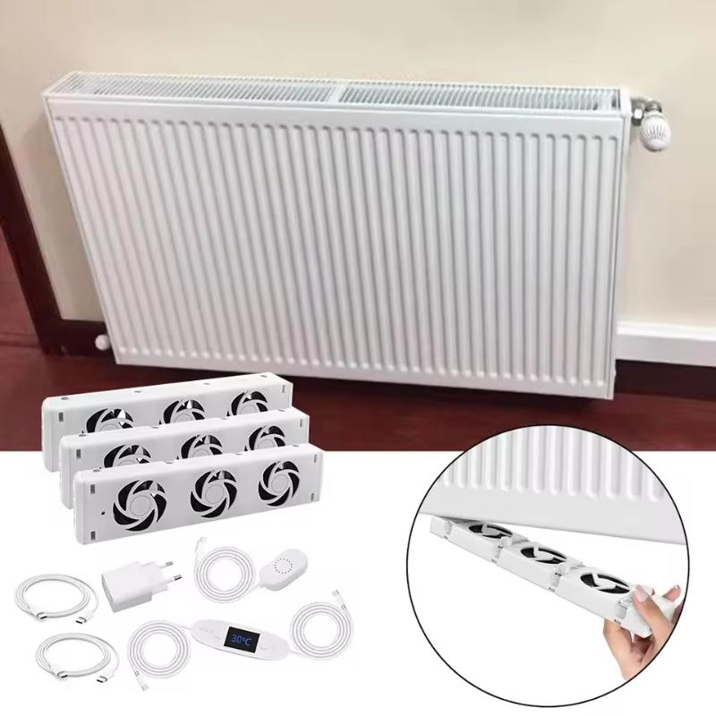 Inteligentní chladicí ventilátory pro domácí topný radiátor Průtok vzduchu 30/50CFM Udržitelnost Automatický termostat Topení Chladicí systém