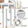 Waterproof Machine Washable Shower Curtain Butterfly Floral Pattern Design Shower Curtain Creative Decoration Bathroom Curtain