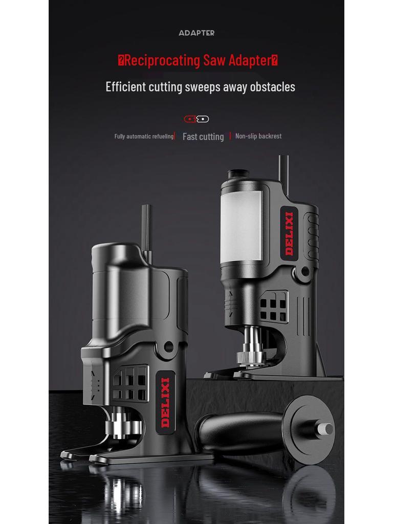 Delixi Electric Drill to Reciprocating Saw Adapter - Multifunctional Cutting Tool Accessory