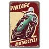 Vintage Metal Sign Motorcycle Poster Decor TT Racing Metal Tin Plate Living Room Wall Garage People's Cave Restaurant Art Decor