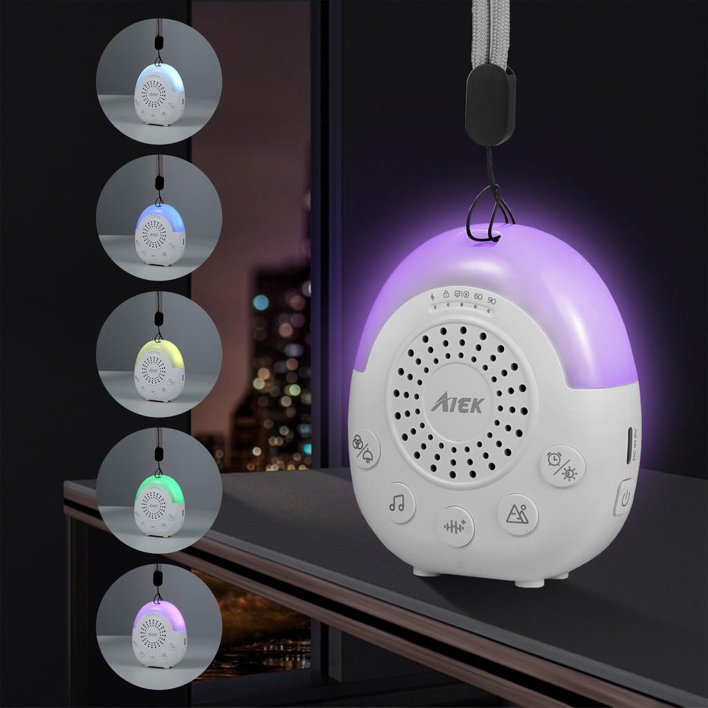 New Arrivial AX01 White Noise Sleep Monitor Type-C USB Charging Portable Sleep Soother Night Lights Relaxation Monitor Newborn Gift