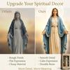 Resin Virgin Mary Collectible Figure Decorative Our Lady of Guadalupe Figurine Ornament Hand Painted for Home Decor Gifts