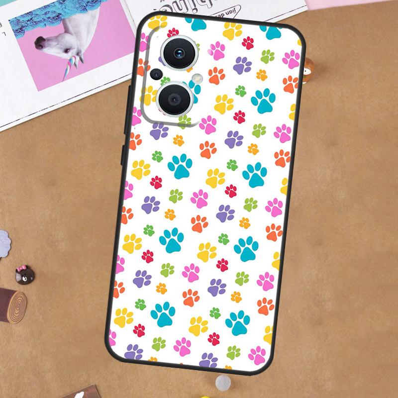 Katze Hund Pfoten Hülle Für OPPO Reno 8T 4Z 5Z 11F 8 10 11 Pro 5 6 7 Lite OPPO Find X6 Pro X2 X3 X5 Lite Abdeckung