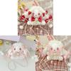 Cute Lolita Plush Bunny Backpack With Butterfly Bow For Girls Daily Use