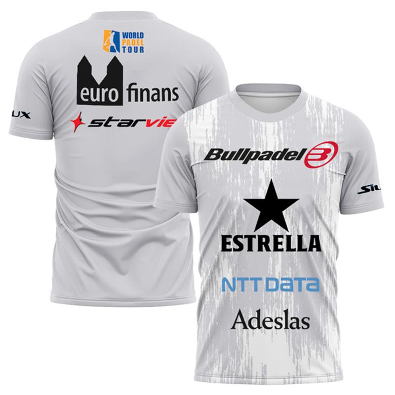 

Мужская одежда Футболка Профессиональная теннисная спортивная тренировочная одежда для фитнеса с короткими рукавами Мужская быстросохнущая дышащая футболка большого размера 2XL