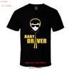 Baby Driver Headphones T Shirt Vintage Designer Clothes Top For Everyday Wear Comfortable Graphic Breathable Slightly