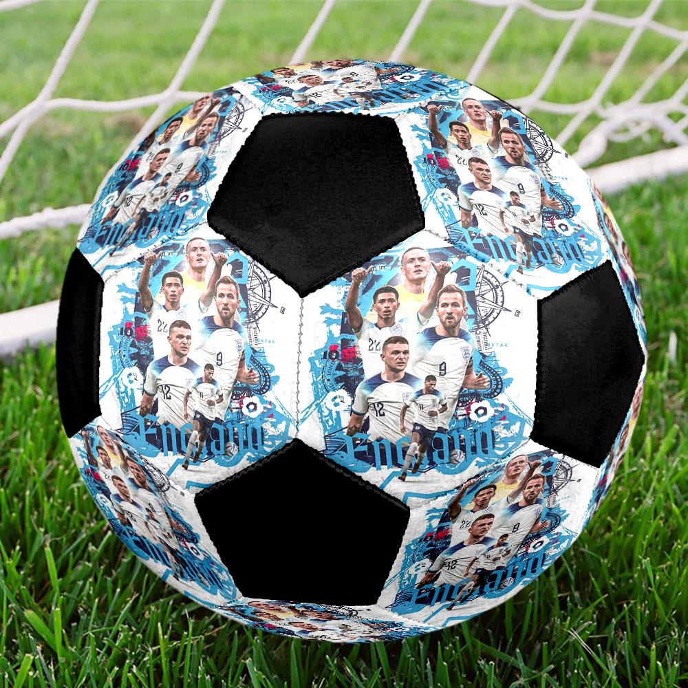 1pc England National Football Team Soccer Ball Size 5 Indoor Soccer Ball Fashion Colorful Backyard Game - Great For Sports Fans Gift HE23