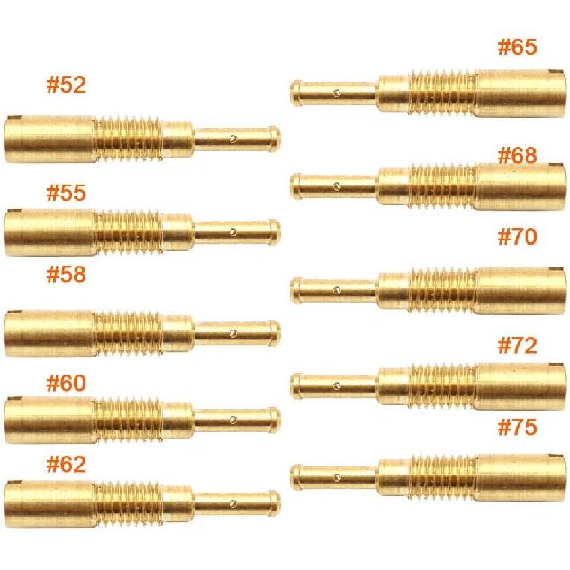 Pack of 10pcs Pilot Jet M5 5mm Slow Idle Jet M5x0.8mm Thread for PZ19 Carburetor Injector Nozzle(Size 52-75)