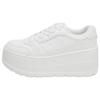 Plattform Leder Sneaker Weiß Damen 5801610001