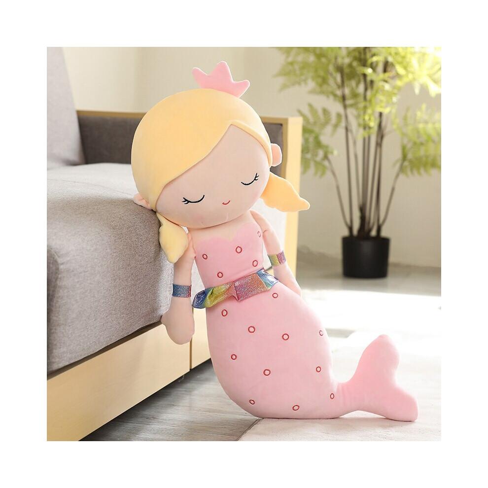 (Pink, 115cm) Large Mermaid High Quality Filled Cotton Stuffed Plush Toy for Girls Princess