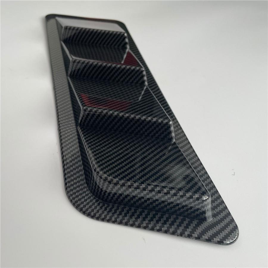 Glossy Carbon Fiber Look Car Air Flow Vent Cover Universal Decorative Styling