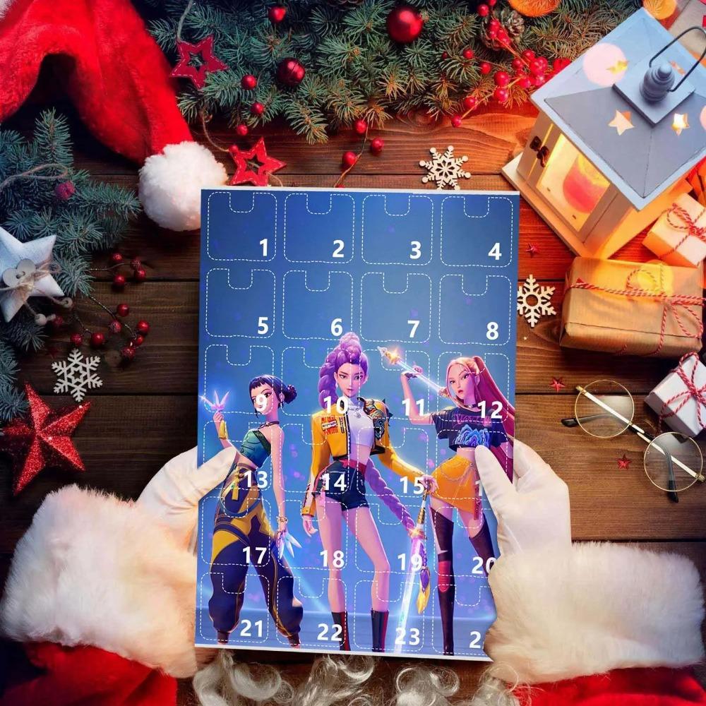 Neuer Adventskalender von Dämonenjägern Kpop Dämonenjäger Huntrix Saja Derpy Tiger Weihnachts-Countdown Adventskalender Geschenke