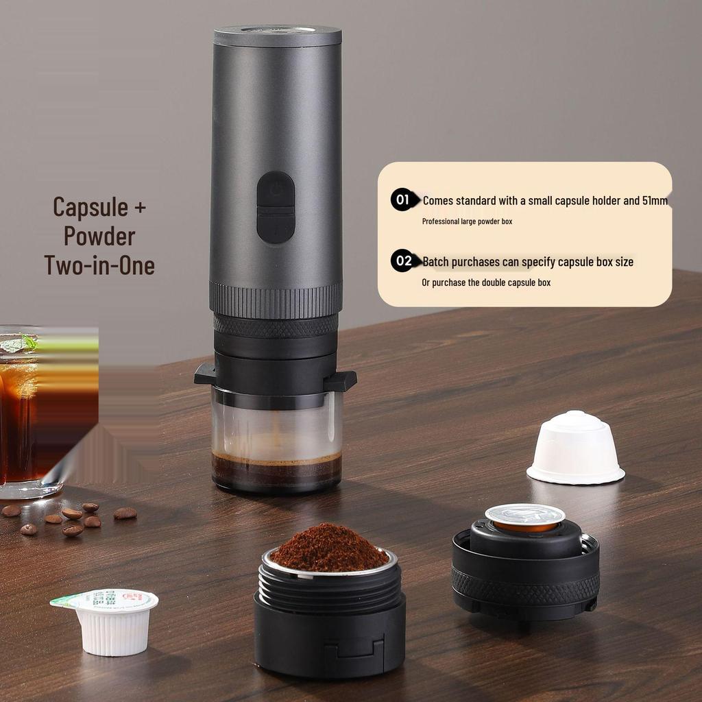 Wireless Portable 3-in-1 Italian Espresso Maker for Outdoor Use