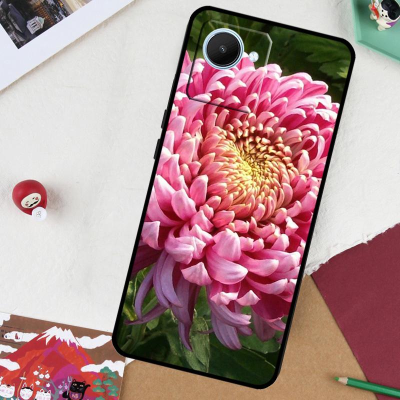 Chrysanthemum For Realme 14 Pro Plus 13 10 11 12 GT 6 5 6T GT7 Pro C61 C55 C53 C51 C21Y C25S C67 C75 Case