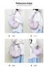 Gefaltete Wolken Koreanische Nischen Crossbody-Tragetasche, Große Kapazität Damen Knödeltasche