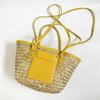 Laizhou Straw Woven Open Tote Bag - Women's Handbag & Shoulder Bag