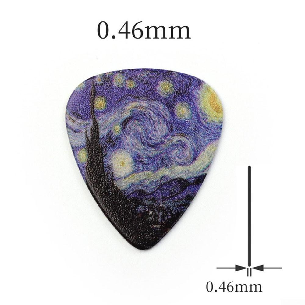 Smooth Guitar Picks Ukulee 0.46/0.71/0.96mm For Acoustic Blue