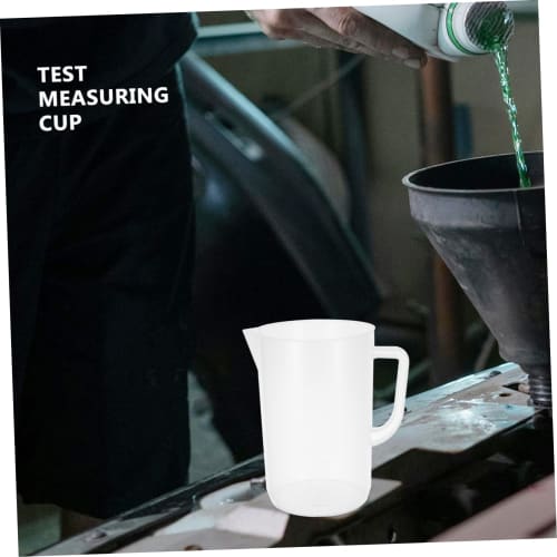 Luxshiny 3000ml Measuring Pitcher - Large Plastic Measuring Cup, Mixing Pitcher, Pouring Cup, Measuring Jug, Liquid Beaker with Handle and Spout for O