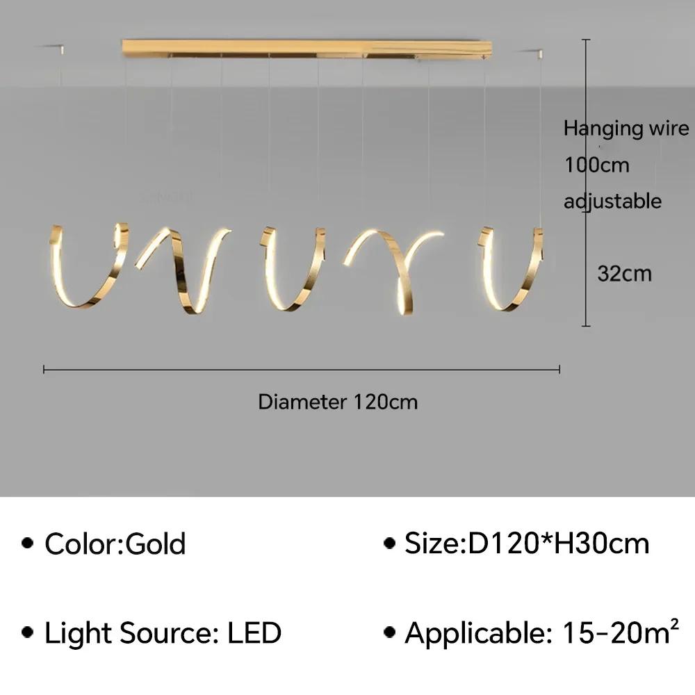 Modern Led Pendant Light Chandelier For Living Dining Room Kitchen Island Luxury Irregular Hanging Lamp Lighting Fixture Luster