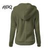 Casual Warm Jacket Women Full Zip Fleece Hoodie Solid Color Hooded for Coat with Pockets Fall Winter Loose Fit Daily Wear